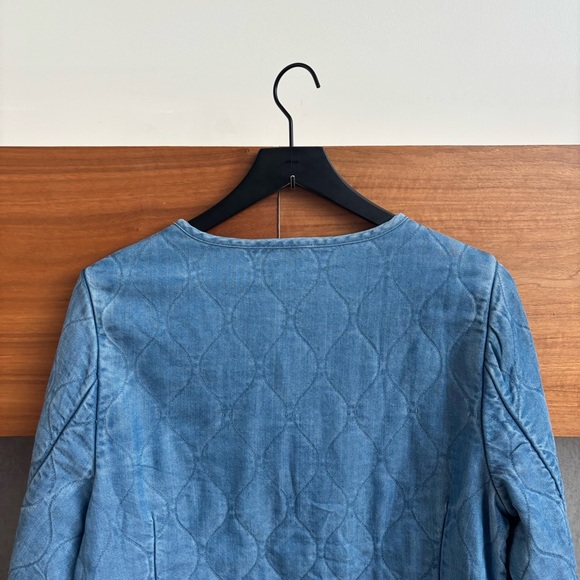 Vineyard Vines Chambray Quilted Jacket, Size M - Picture 10 of 14